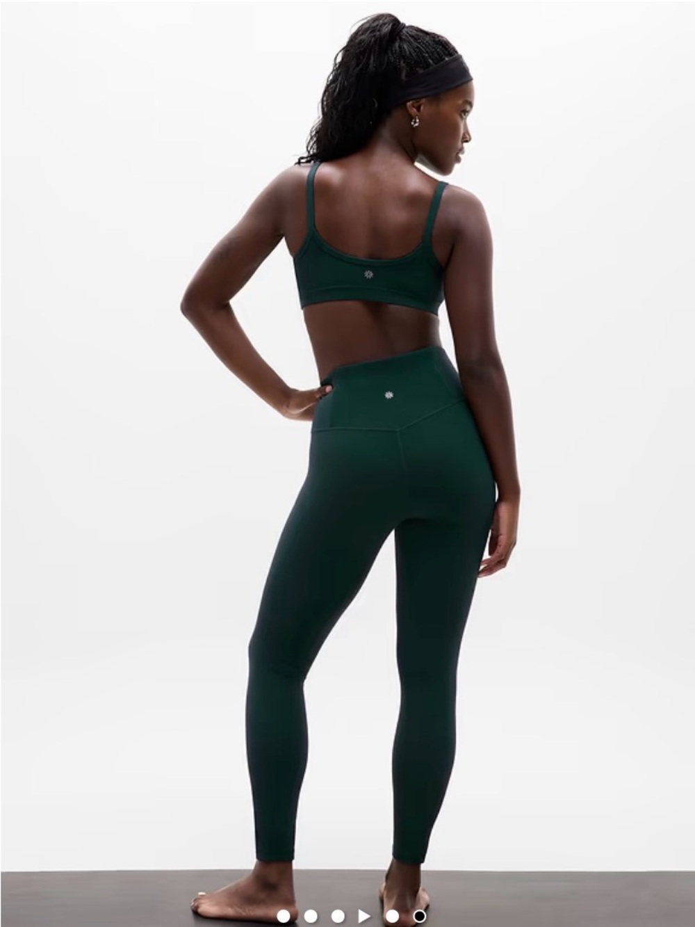 Athleta Elation Ultra High Waist 7/8 Leggings Pine Green S
